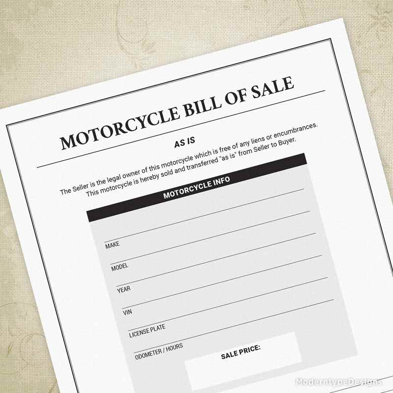 The Ultimate Guide To Crafting A Motorcycle Bill Of Sale: Everything You Need To Know 1 motorcycle bill of sale